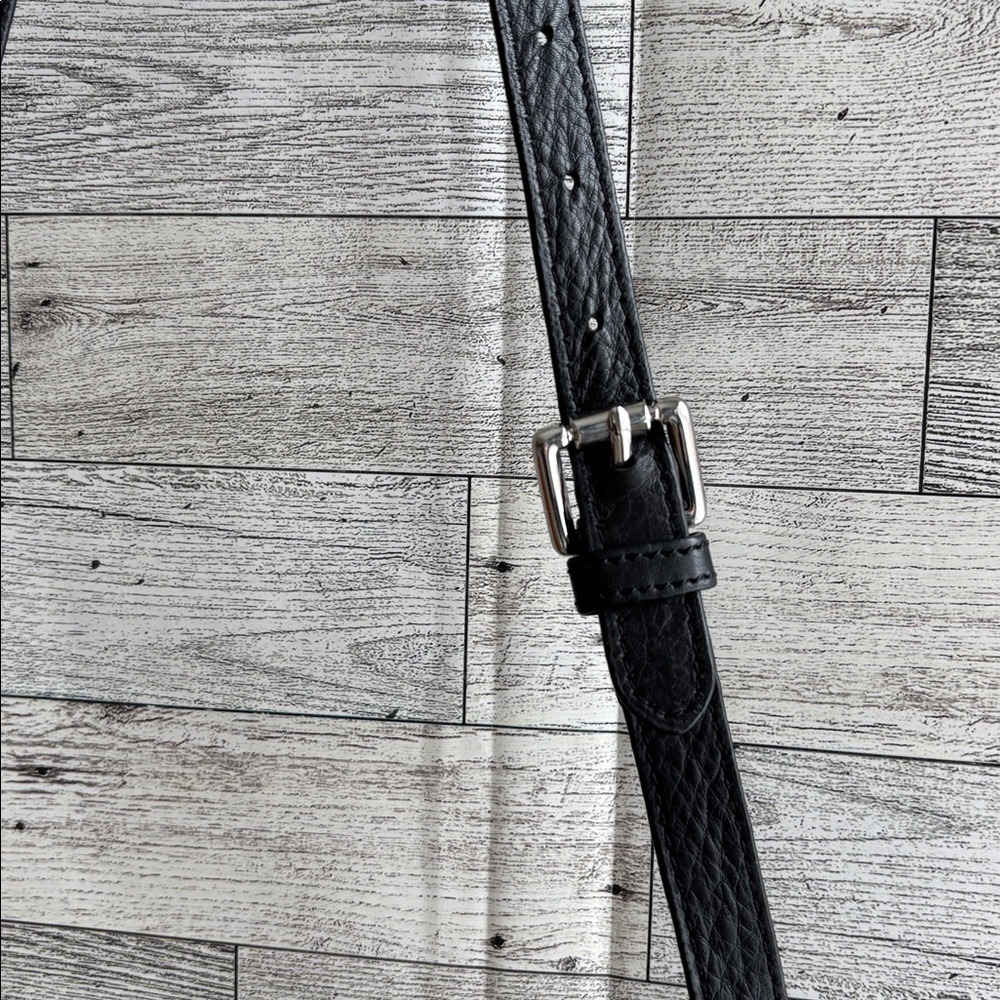 MARGOT Leather Purse‎ NY Natalie Black Soft Pebble Crossbody Shoulder Bag - Picture 8 of 12